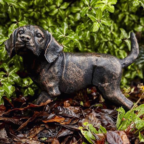 CAST IRON PUPPY DOG STATUE