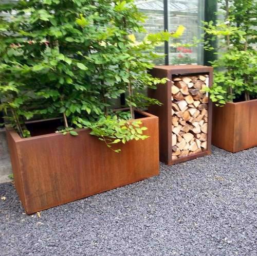 CORTEN STEEL – HONES BARRIER TROUGH PLANTER