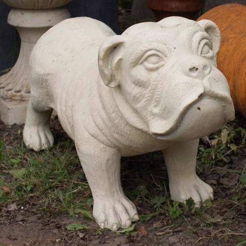 CAST IRON BULLDOG STATUE