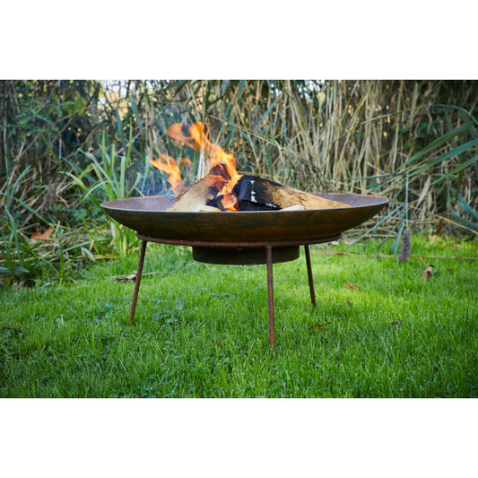 Corten Steel Curved Fire Bowl