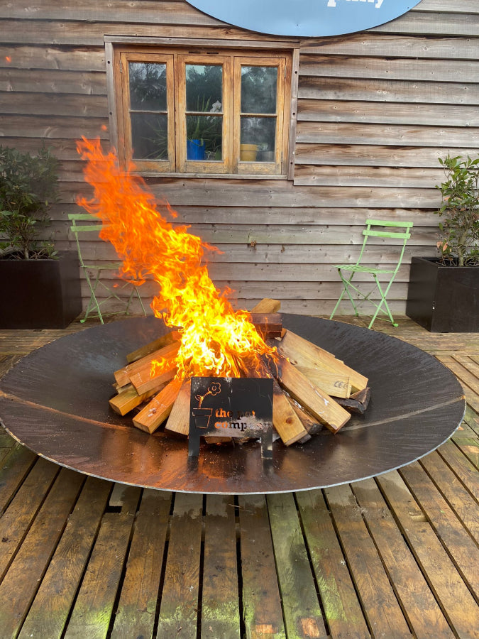 Corten Steel Curved Fire Bowl